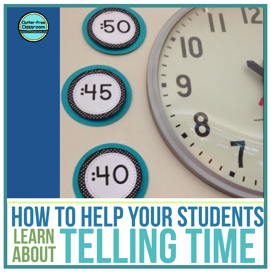 Clock Labels for Classroom Use to Help Students Learn to Tell Time ...