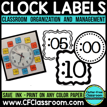 classroom clock labels