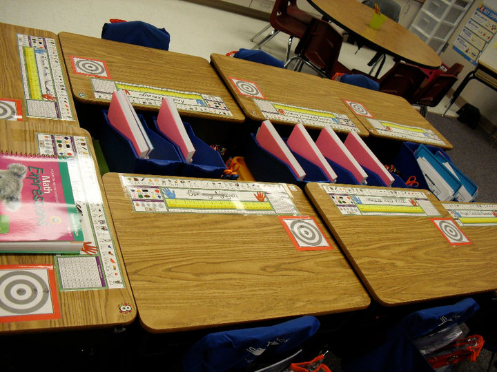 organized student desk