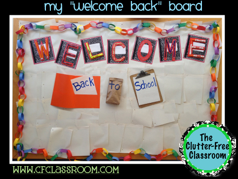 welcome back to school bulletin board ideas for teachers