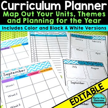 curriculum planning templates