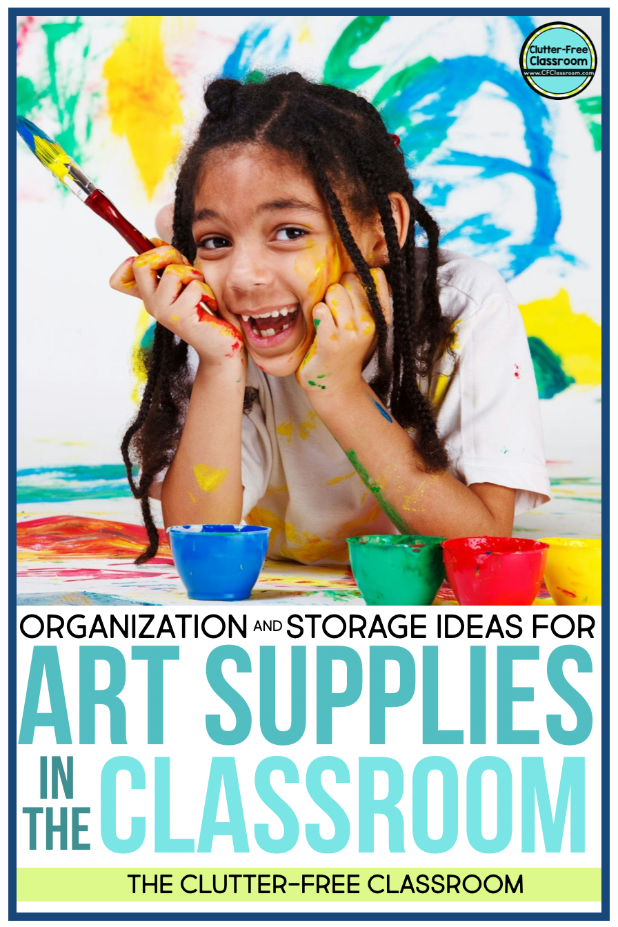 Organized Art and School Supplies