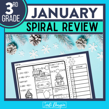 January spiral review math activities