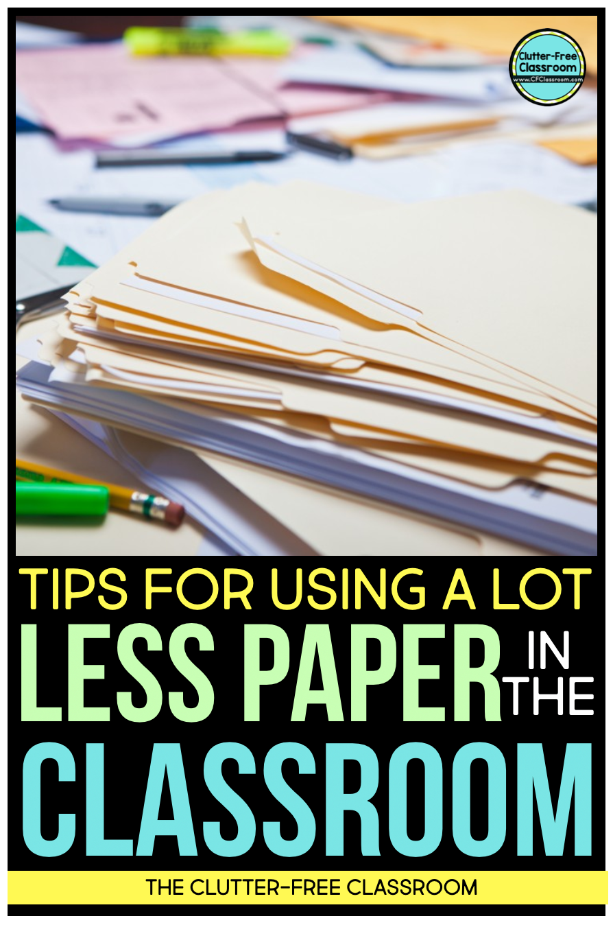 Go green and use less paper in your classroom! It Try out these simple strategies to make your classroom more eco-friendly.