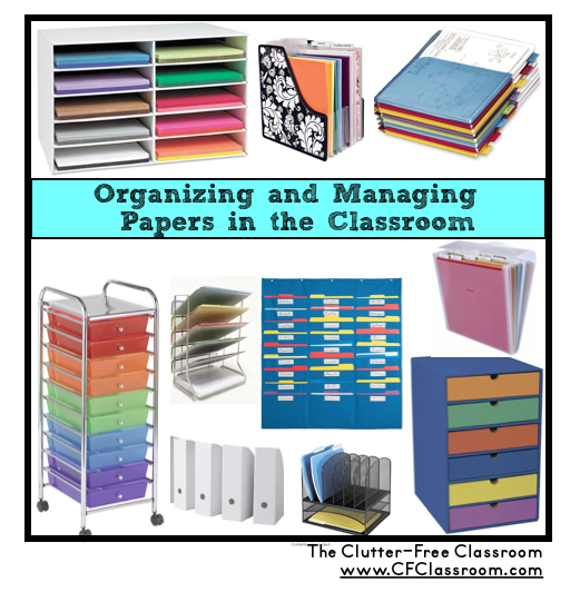 organizing classroom paperwork