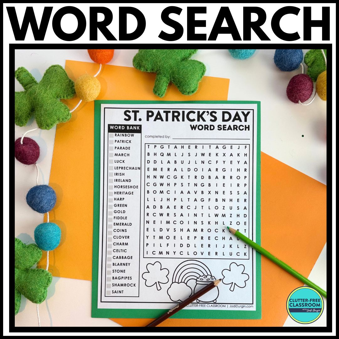 St. Patrick's Day Word Search