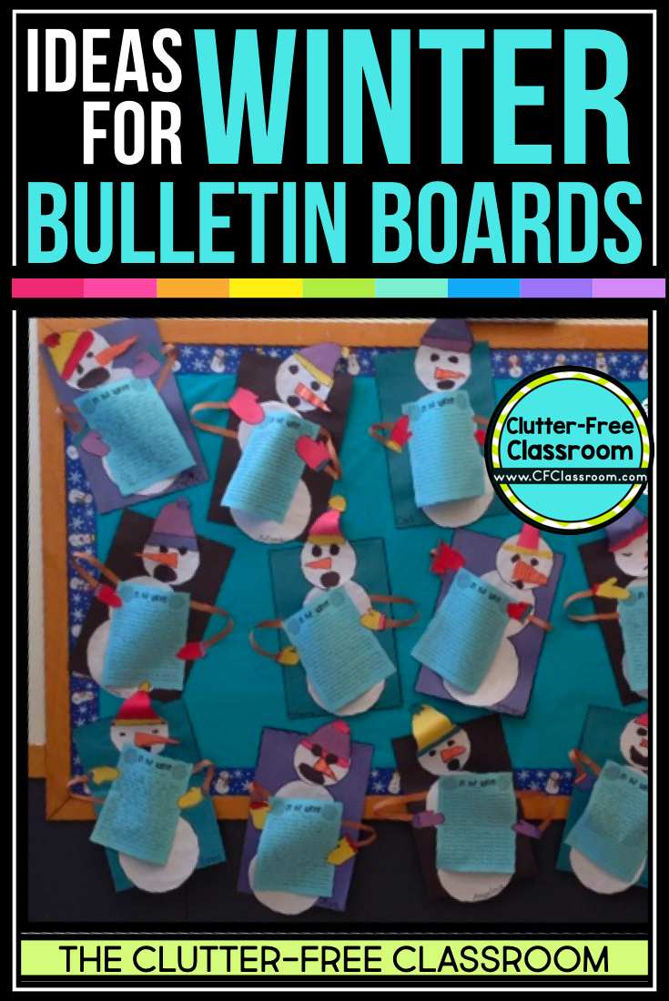 winter math bulletin board ideas