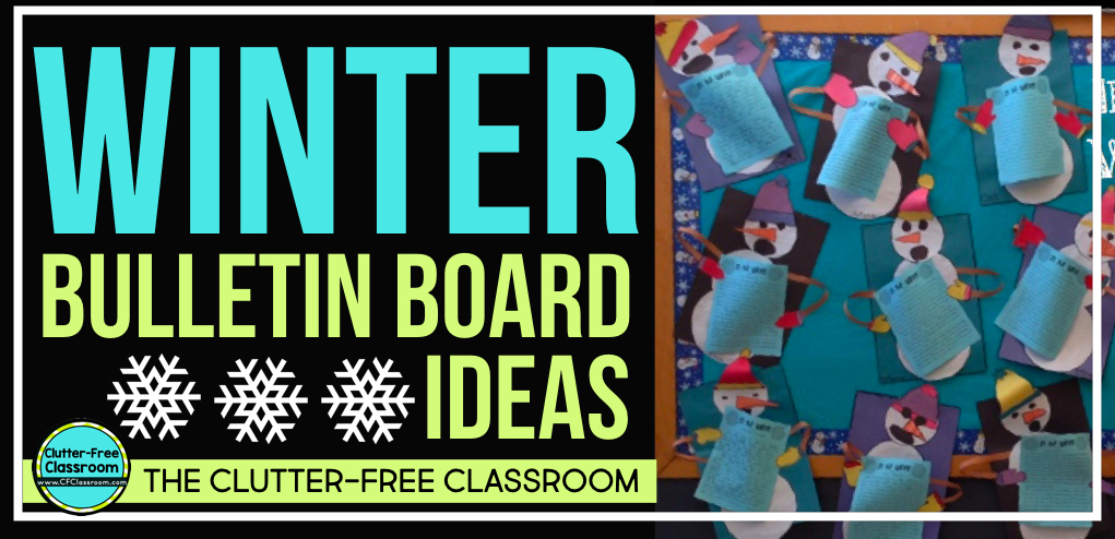 winter math bulletin board ideas