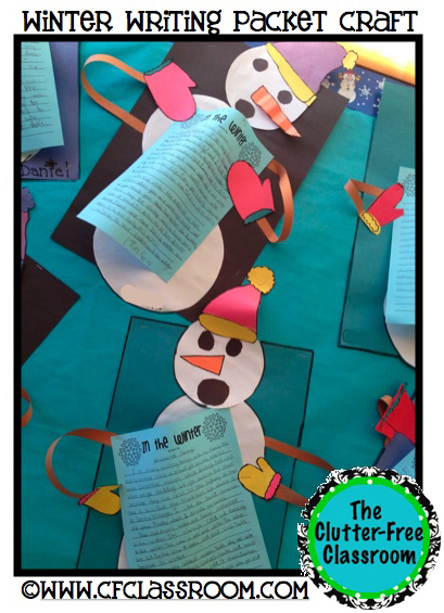 These winter writing prompts, graphic organizers, and a snowman craftivity make great bulletin boards for first, second, third, and fourth grade students. If you need ideas for kids projects or activities to use in winter writing centers, you will love these keepsake portfolios.