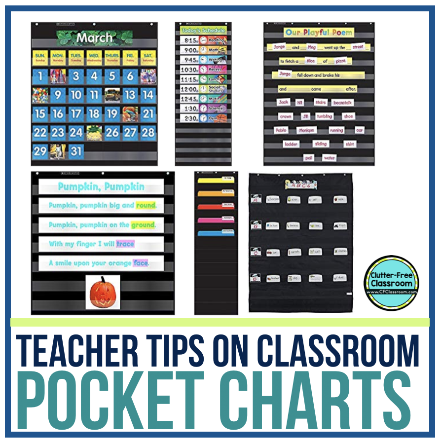 Classroom Calendar Pocket Chart, School Calendar for Kids Learning