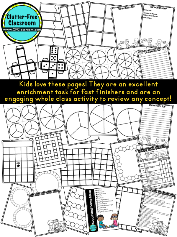 Student-Made Board Games Ideas for Elementary Teachers in 2024 -  Clutter-Free Classroom