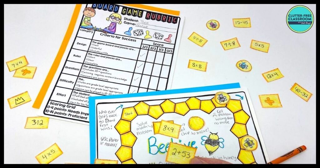 Create Your Own Board Game Project, Fun No Prep Activity