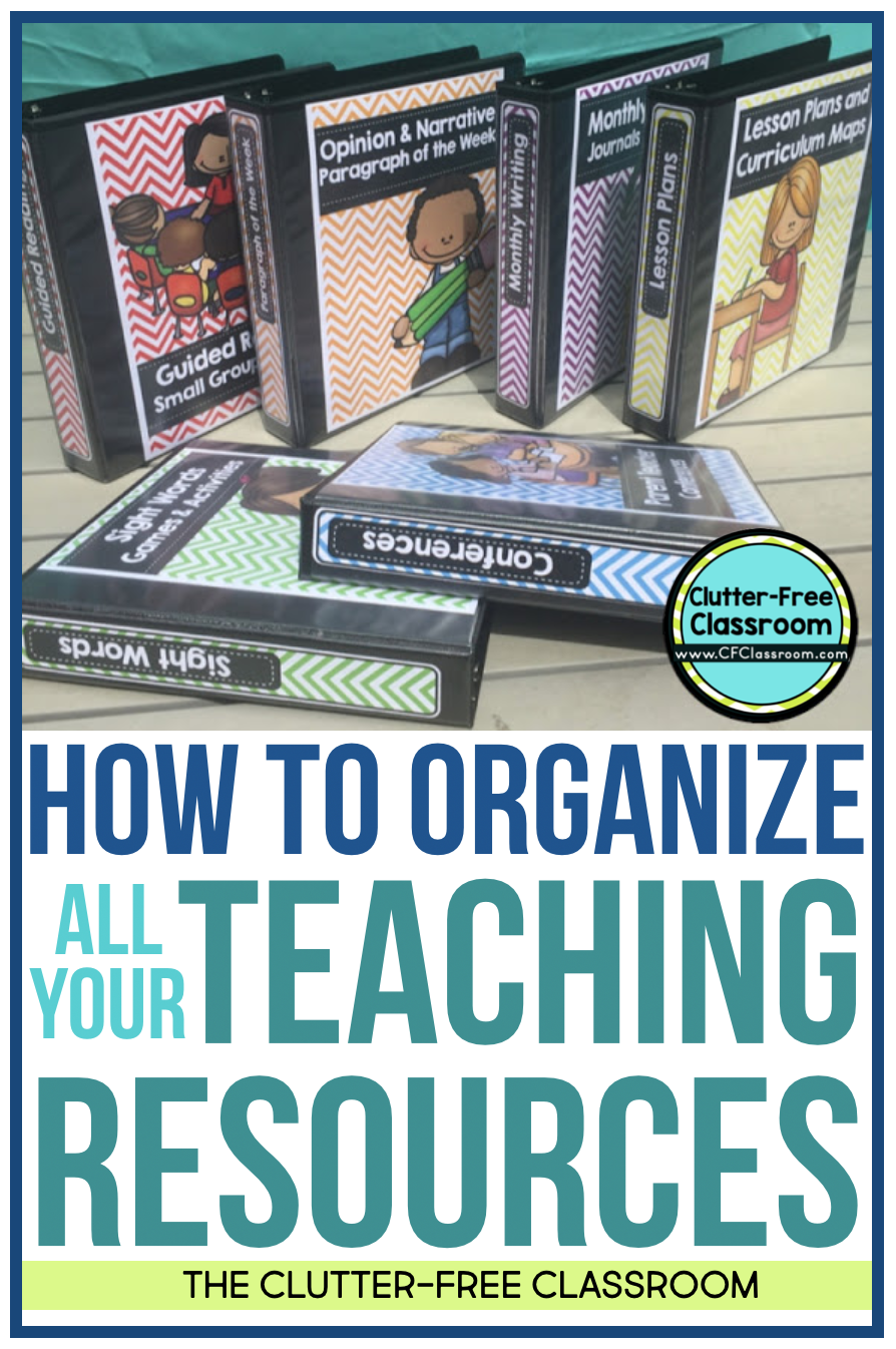 Do you have trouble organizing teacher resources and worksheets? If so, you NEED to check out my strategies for storing printables using binders, folders, and more! See this blog post to learn more.