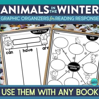 animals in winter printable reading activities