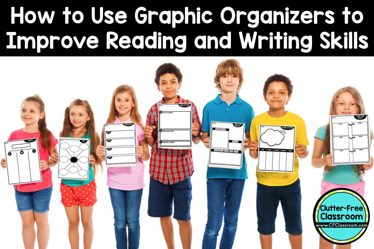 Would you like to improve your students' reading and writing skills? Using graphic organizers for reading comprehension will make it easier for students to make sense of what they are reading, organize their thinking, and strengthen their writing abilities as well. This post explains how.