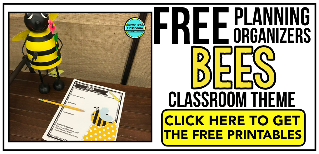 BEE Theme Classroom: If you’re an elementary teacher who is thinking about an insect, bugs, or BEE theme then this classroom decor blog post is for you. It’ll make decorating for back to school fun and easy. It’s full of photos, tips, ideas, and free printables to plan and organize how you will set up your classroom and decorate your bulletin boards for the first day of school and beyond. #ClassroomDecor #ClassroomDecorations #BacktoSchool #beetheme