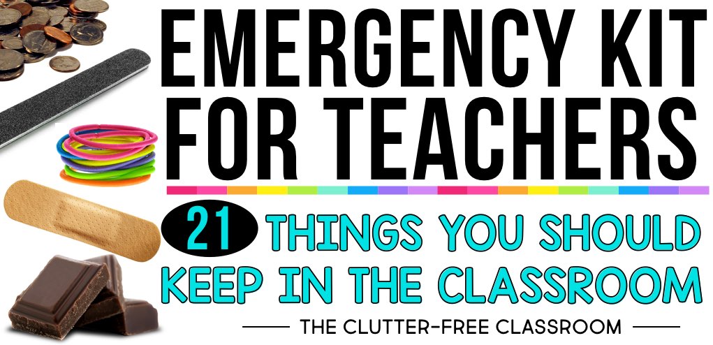 There's nothing worse than not having something you desperately need when in your classroom. That's why you need a teacher emergency kit. There are plenty of kits you can buy out there, but I prefer the DIY version. See everything a veteran teacher feels you need to get started. This is a great teacher gift, perfect for back to school or ANY time of year. Teachers at all grade levels will appreciate having one of these on hand. 