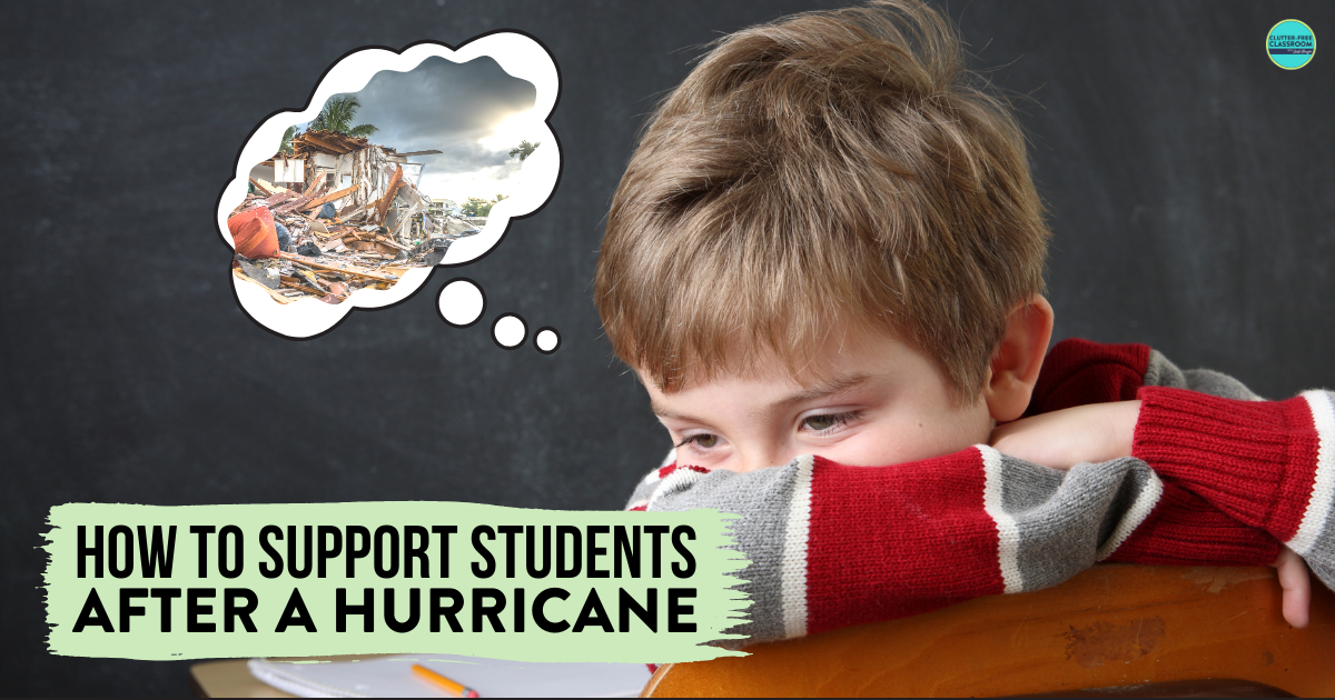 how to help students after a hurricane