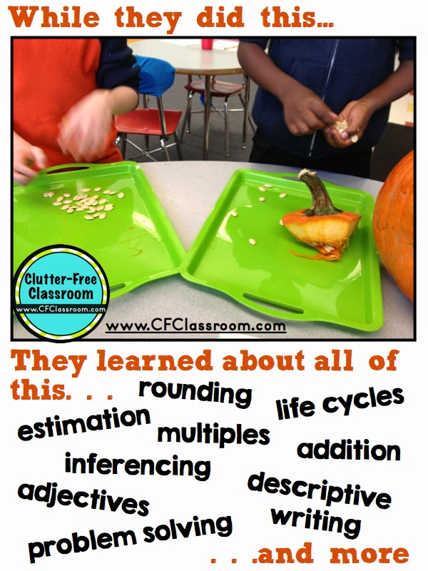 Click through for FREE pumpkin math activities and October ideas for kids. These no prep printables and worksheets are perfect for Halloween or any other day in October. The ideas found here have been used in centers as well as in small groups with 4th grade, 3rd grade, and 2nd grade students.