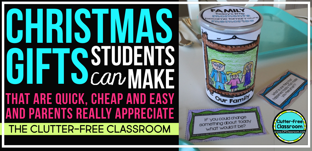 Holiday Parent Gifts from Kids - Kreative in Kinder