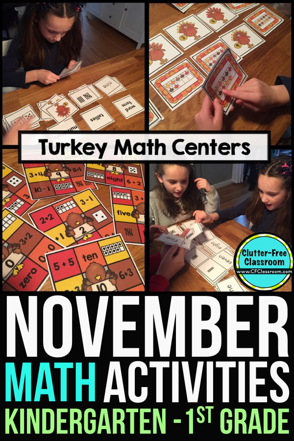 Free math manipulatives are a good thing, right? It seemed perfect my November math centers for Kindergarten and first grade...until things took a turn. Read on to find out why using them for math activities, in a science center or as counters may not turn out as planned. 