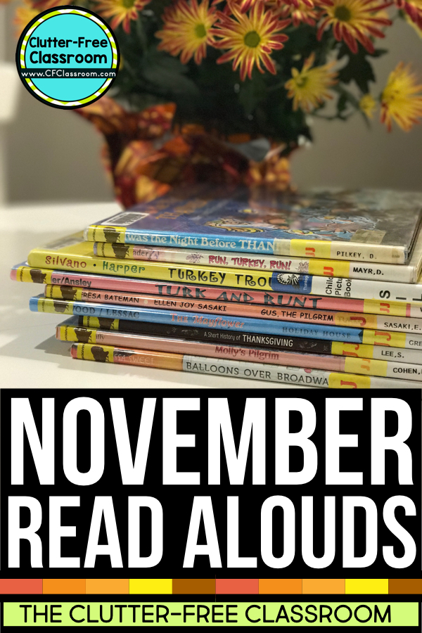 November books for kids will give first grade, second grade, and third grade teachers ideas for lessons, crafts and art projects for the fall /aumtum. In addition to November read aloud book suggestions, you see reading graphic organizers, free printable resources and lots of November activities. Kindergarten, fourth grade, fifth grade, and of course a homeschool will love this too..         "