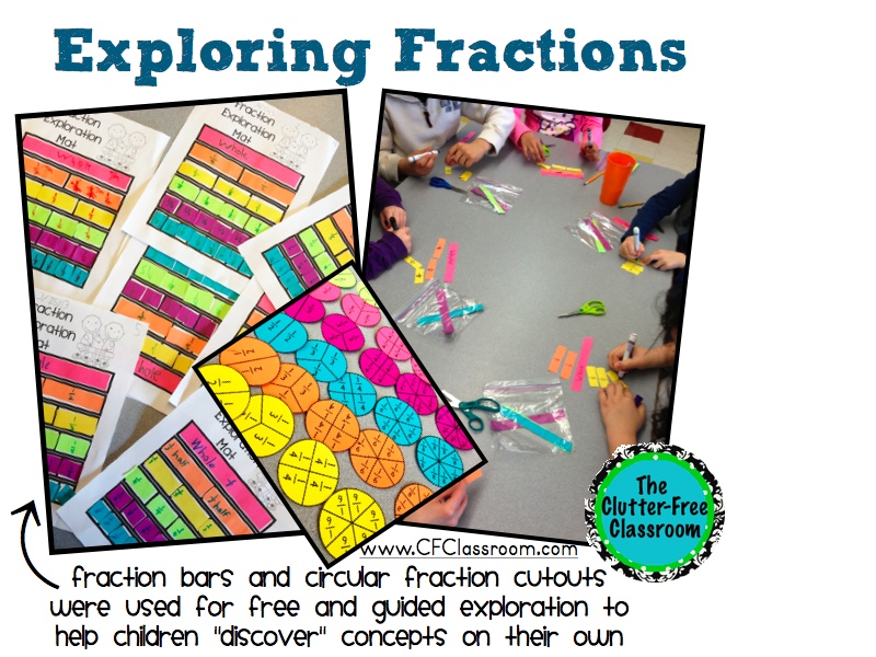 Fractions activities for 3rd grade (or even 2nd, 4th, or 5th) can be fun. Introducing and teaching a fractions unit is easy with these Clutter - Free worksheets and printables. Vocabulary, fraction strips, anchor charts and more are key to understanding fractions on a number line, ordering, comparing, reducing, decomposing, adding, subtracting, multiplying, and converting fractions to decimals on worksheets or in word problems.