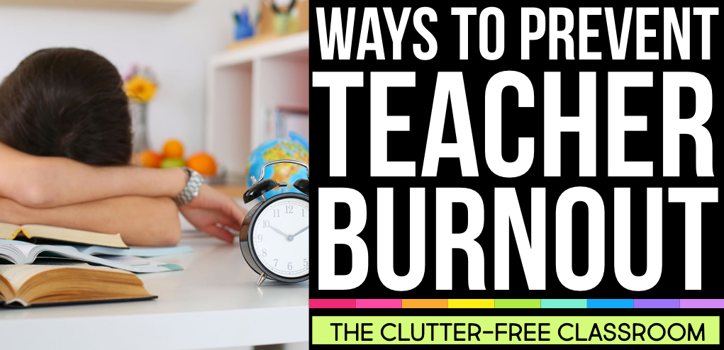 a teacher with her head down needing strategies for preventing teacher burnout