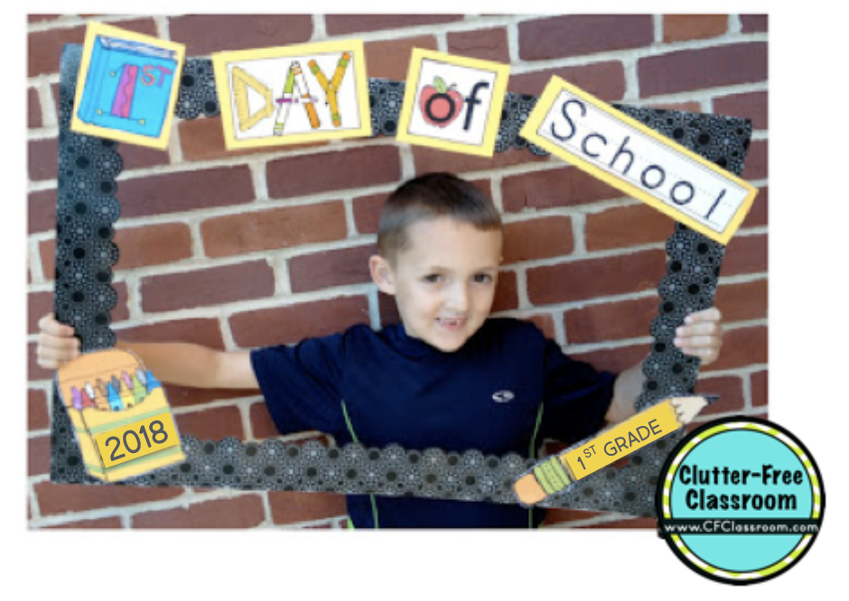 first day of school photo frame