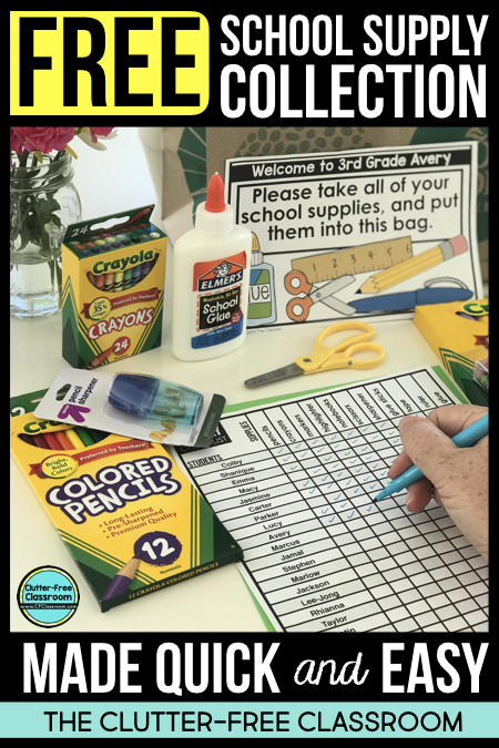 school supply checklist for teachers