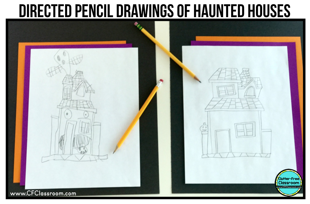 haunted house art project examples
