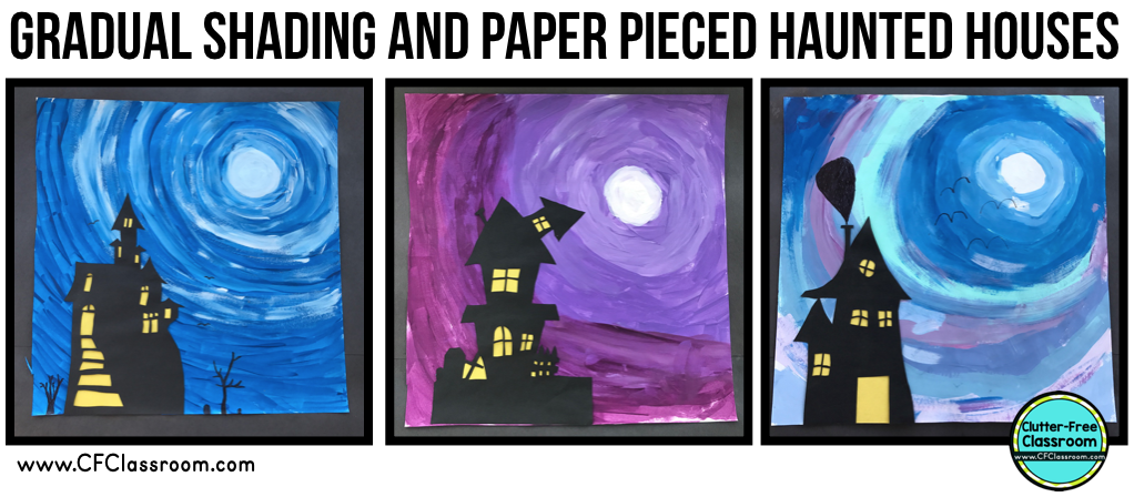 haunted house art project examples