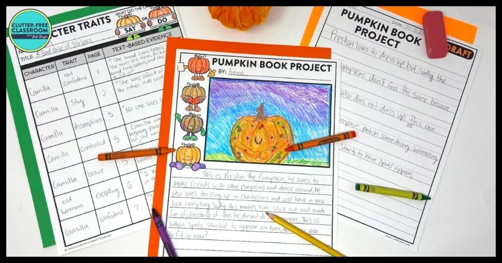 pumpkin book report project