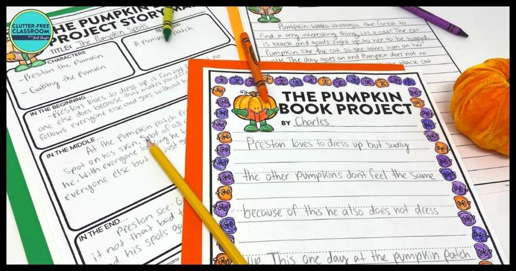 pumpkin book report project