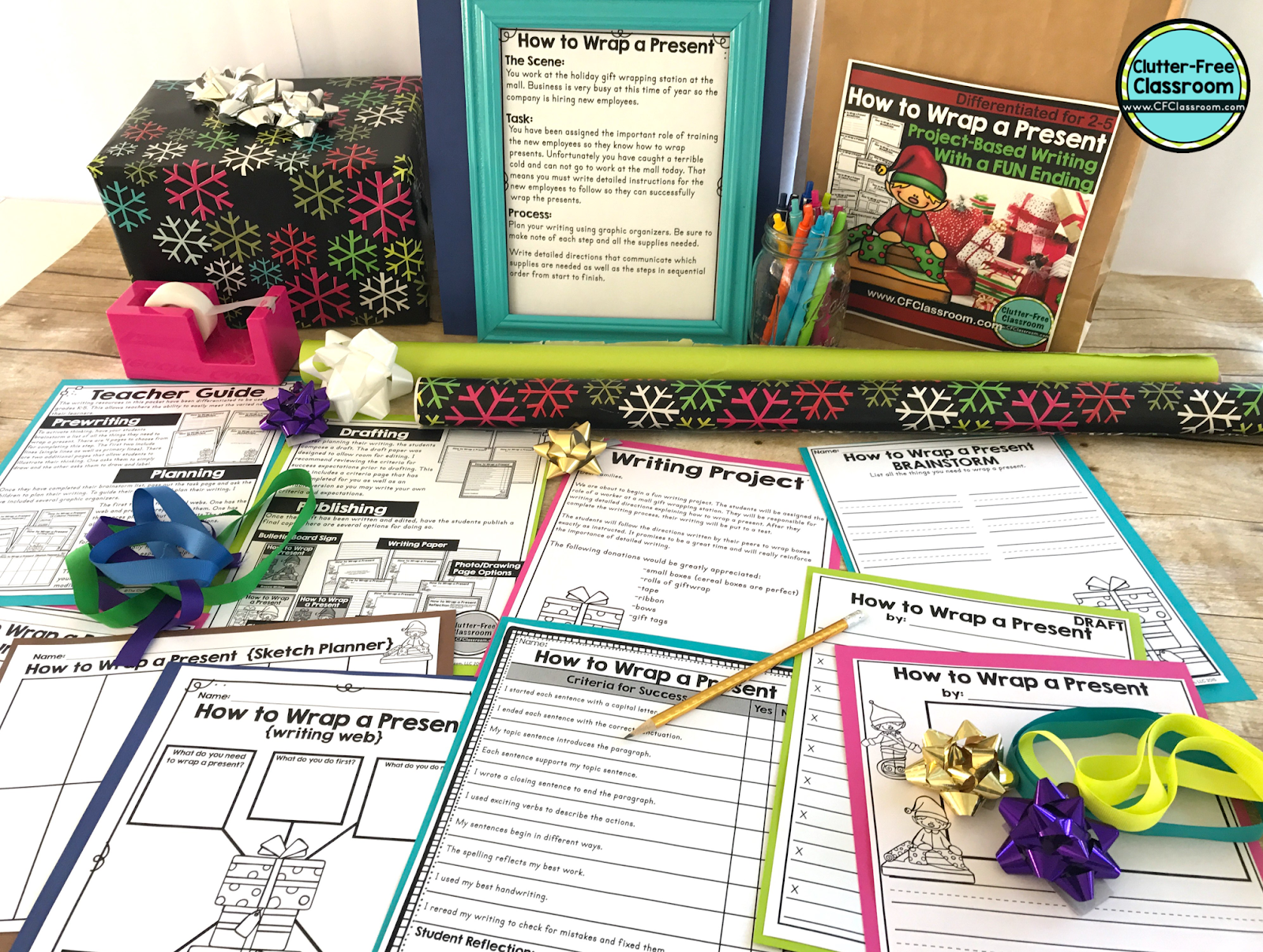 Check out this fun student holiday writing activity from the Clutter Free Classroom! It is filled with holiday ideas, differentiated prompts, holiday graphic organizers, holiday templates, holiday paper, and more! It will even make fun bulletin boards! 