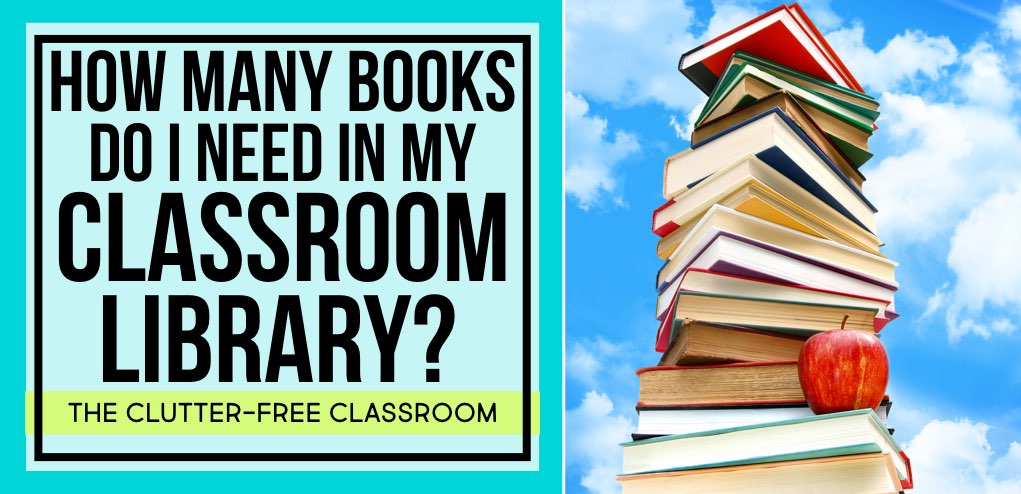 This page will answer the question, "How many books should a classroom library have" and will link teachers to ways to get free books for their own classrooms.