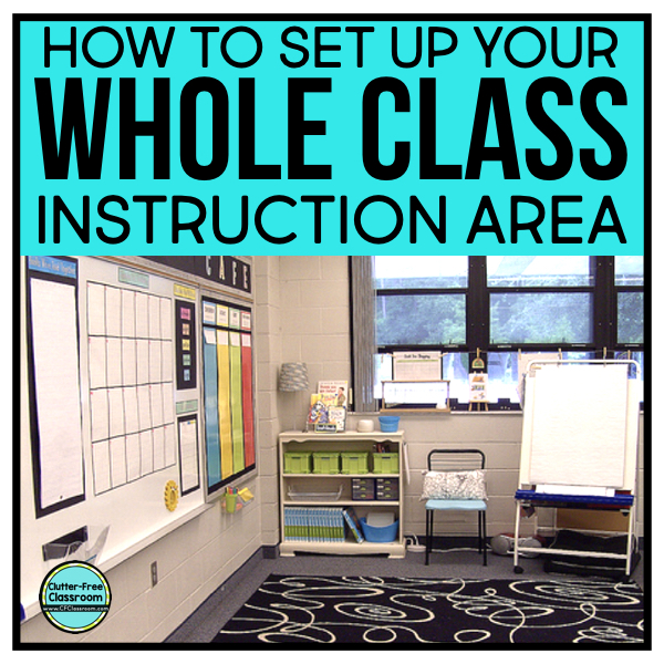 Learn how to set up your whole class meeting area from this blog post. It gives elementary teachers tons of practical tips and ideas for how to create an ideal whole group area for read alouds so your read aloud time will become your favorite time of the school day. #readaloud #teaching #classroom #classroommeeting