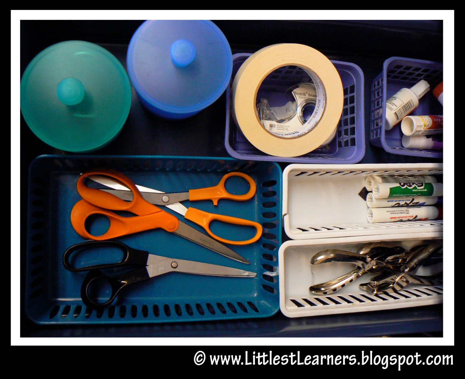 Is your teacher desk or workspace ready for back to school? Organize your elementary teacher supplies with these fun and easy classroom storage, set up, and design ideas from the Clutter Free Classroom! #classroomsetup #classroomdesign 