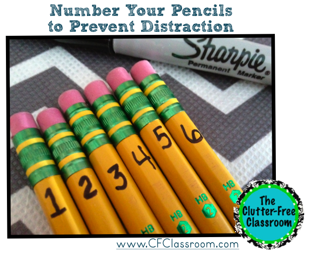 Are you in need of classroom management strategies for pencils in the classroom? Try out these Clutter Free Classroom solutions, tips, and routines for your pencil challenges! No more trying to track pencils in desks!