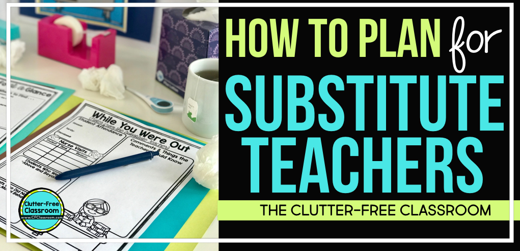 Emergency Sub Plans for Elementary can be quick and easy with no prep printables, an organization binder, and templates. If you need ideas for substitute teacher activities for math, science, social studies, reading, or writing (ELA) then you will love this post. First, second, third, fourth and fifth grade teachers will appreciate the free ebook and worksheets that will have you ready for a guest teacher on a moments notice.