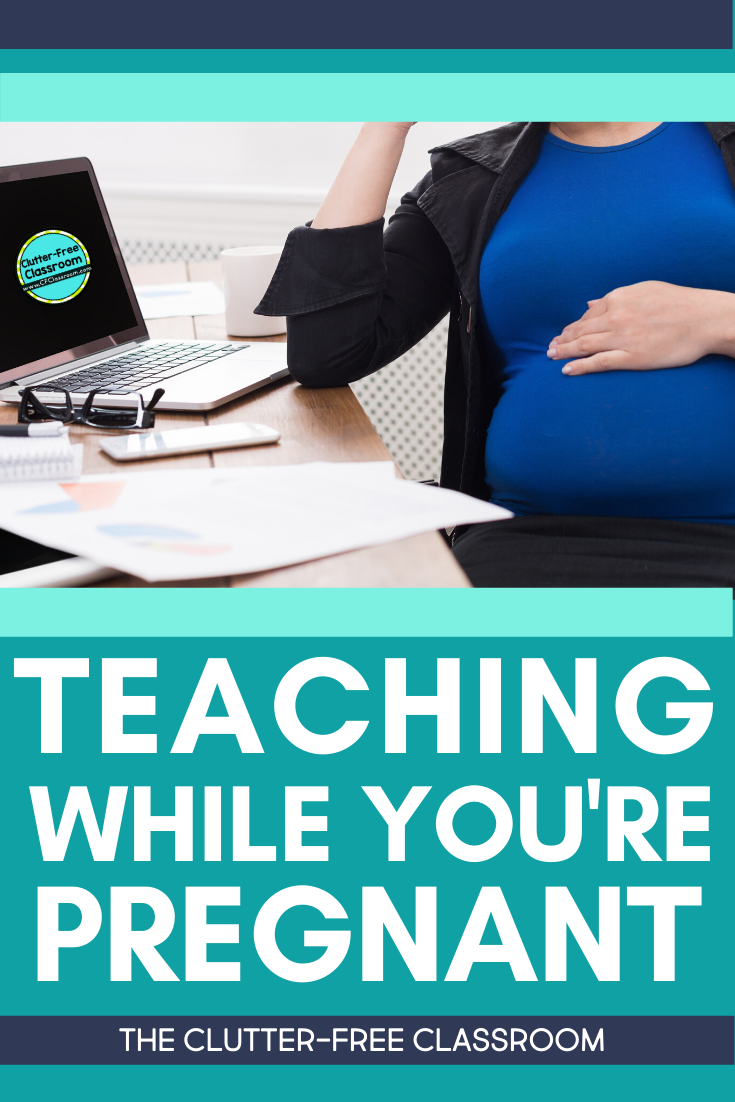 Teaching while pregnant certainly isn’t easy! This blog post is sharing ways to survive teaching when you are expecting a baby. It even has some great ideas on the best snacks to eat when you’re pregnant and what to wear. If you’re a teacher and pregnant, make sure you read this post! #pregnantteacher #teachingwhilepregnant #elementaryteaching