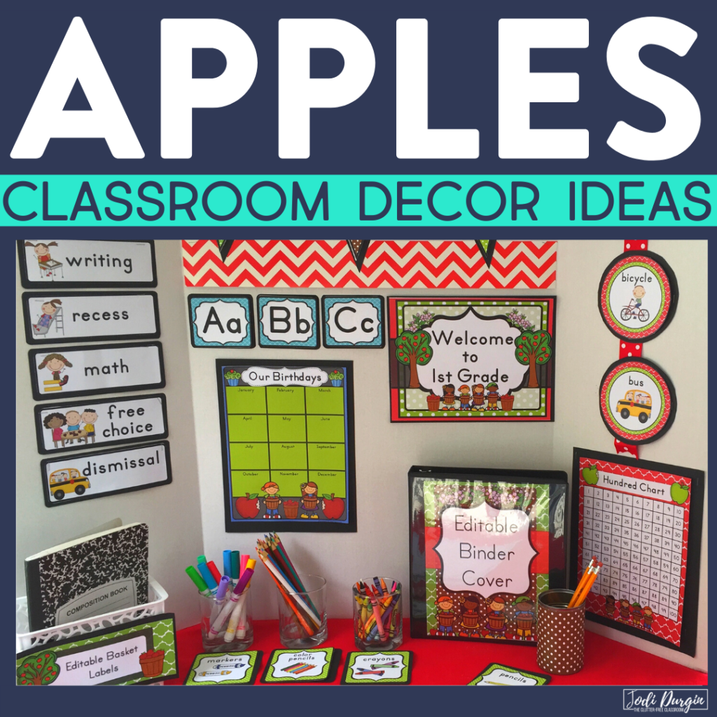 Apple Classroom Theme Ideas for Elementary Teachers in 2024 Clutter