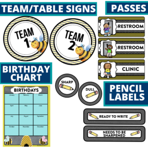 Bees Classroom Theme - Clutter-Free Classroom | by Jodi Durgin