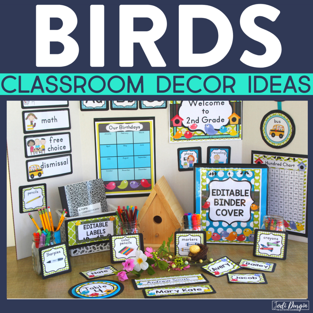 bird classroom decor ideas