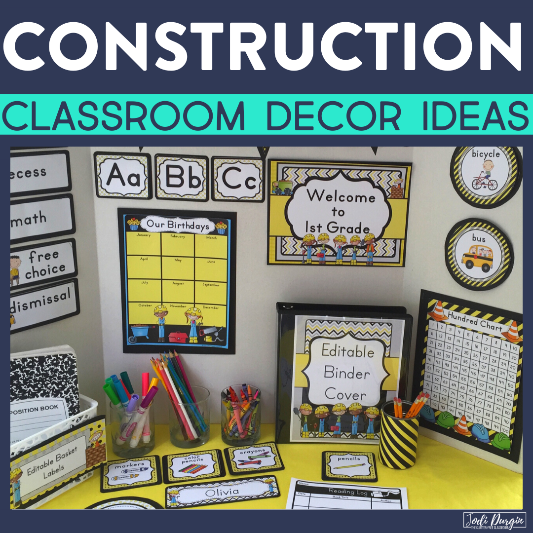 construction classroom decor ideas