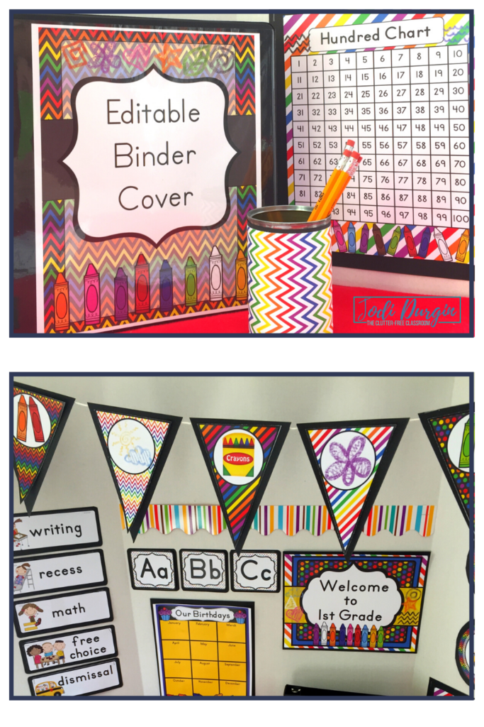 Crayon Themed Classroom Decor Ideas