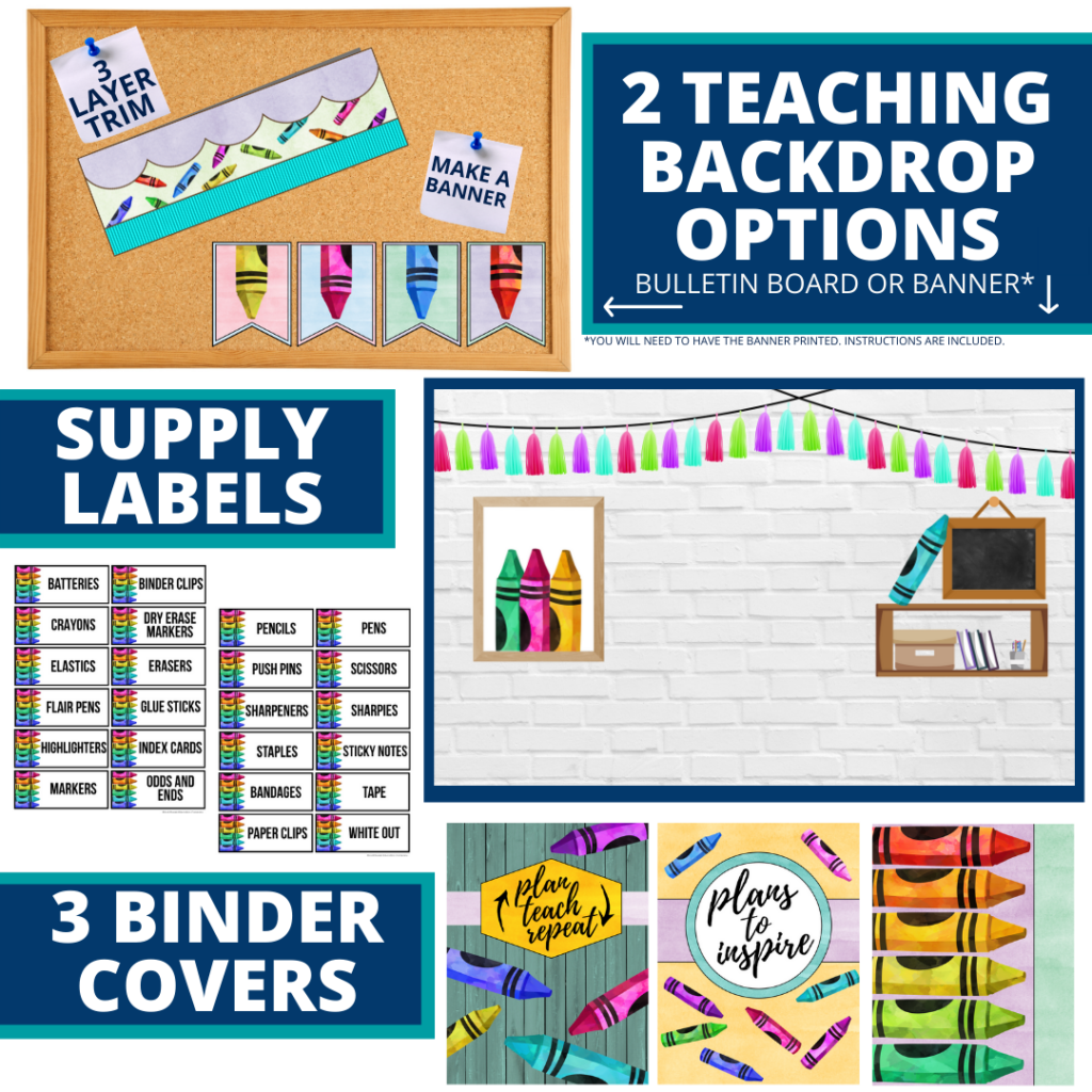 Crayon Themed Classroom Ideas For First Grade - Firstieland - First Grade  Teacher Blog