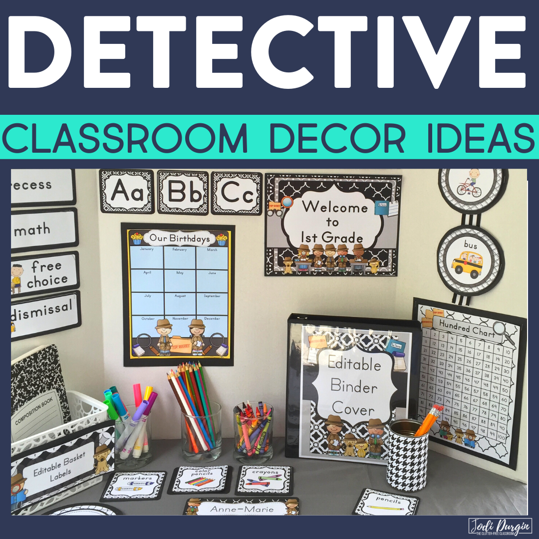 detective classroom decor ideas