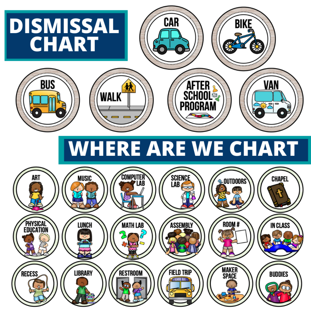 eucalyptus theme editable dismissal chart for elementary classrooms with for better classroom