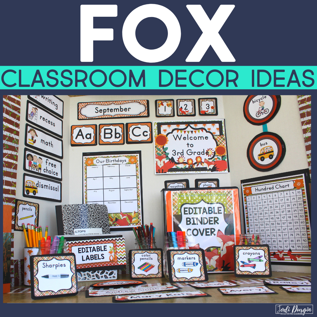 fox classroom decor ideas